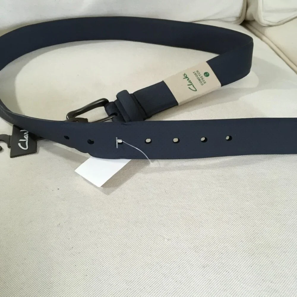 Clarks Comfort Stretch Dark Gray Unisex Belt